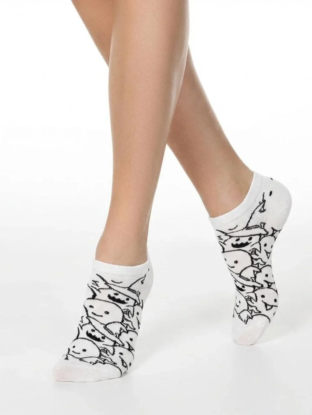 Korean Women's Premium Low Cut Socks - Cute Cotton Low Cut Casual - 6-Pack